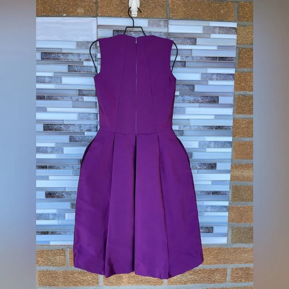 Dsquared2 purple Silk Bow Neckline Balloon Hem Dress S/40 - Picture 7 of 13